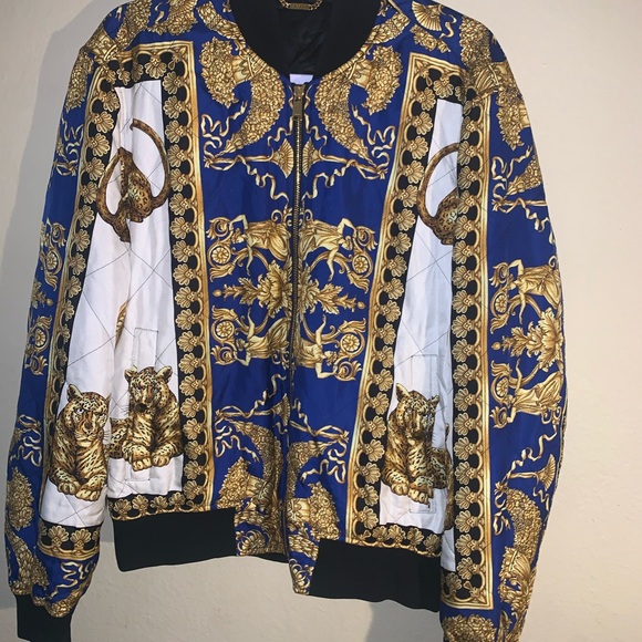 Versace DEA Barocco Baroque silk bomber Jacket - Picture 2 of 10